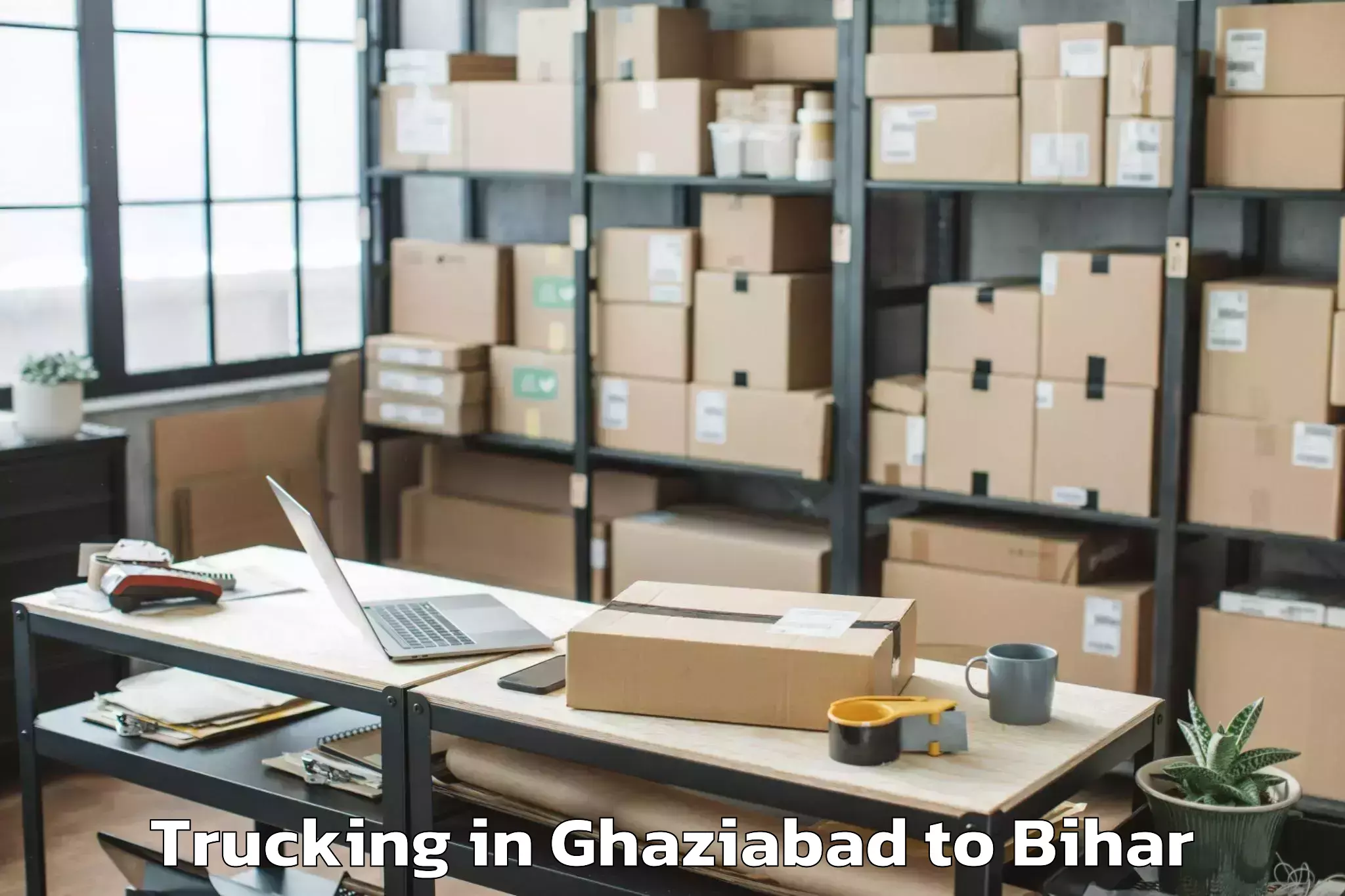 Book Ghaziabad to Gaunaha Trucking